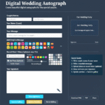 Otobex Wedding Autograph interface
